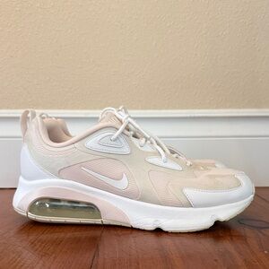Nike Women's Barely Pink and White Air Max Sneakers